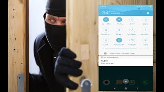 Thief Notification  Full Video  MIT App Inventor  ThingSpeak Server  NodeMCU  ESP8266 [upl. by Marin]