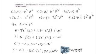 ejercicio resuelto estructura de Lewis [upl. by Wailoo224]