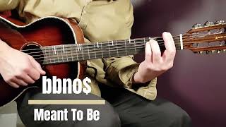 How to play bbno  Meant To Be  Acoustic Guitar Lesson  Tutorial [upl. by Onil438]