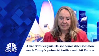 AllianzGIs Virginie Maisonneuve discusses how much Trumps potential tariffs could hit Europe [upl. by Bram]