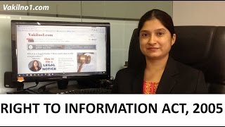 Right to Information Act Simplified  RTI Act 2005 explained in Hindi [upl. by Drusus]