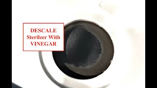 How to DESCALE Tommee Tippees Sterilizer with white vinegar [upl. by Eiznikam662]