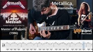 Metallica Leper Messiah Kirk Hammett Guitar Solo With TAB [upl. by Ylen]