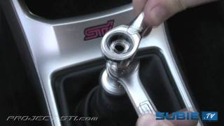 TWM Performance Subaru WRX STI Shift Knob How To Install Video presented by Subie TV [upl. by Towers]