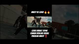 Mikey vs Genji pukulan mematikan mikey membuat genji tepar dan tak berdaya genji [upl. by Anad900]