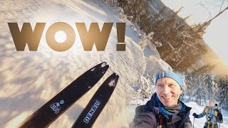 Skitur på pudderføre etter snøfall og kaos på Østlandet GoPro Hero 12 GPlog Gyroflow [upl. by Quincy]