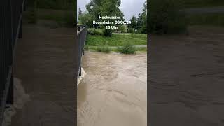 Hochwasser in Rosenheim 030624 1800 [upl. by Akcirederf]