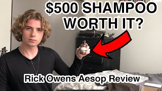 why this shampoo is so expensiveRick Owens Aesop Review [upl. by Jehial]