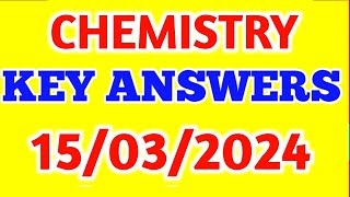 2nd PU ANNUAL EXAM 2024 CHEMISTRY KEY ANSWERS  TODAYS EXAM CHEMISTRY KEY ANSWERS 2024 CLASS 12TH [upl. by Sheldon]