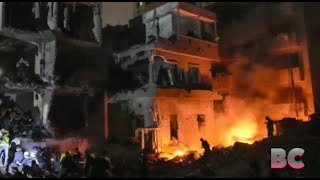 22 killed in Israeli strikes on Beirut Lebanon says [upl. by Yrrag740]