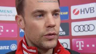 MANUEL NEUER INTERVIEW BAYERN MÜNCHEN NACH FORTUNA DÜSSELDORF SPIEL [upl. by Dnalon]