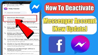 How To Deactivate Messenger Account 2023  Deactivate Messenger account  New Update [upl. by Caldeira]