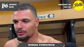 Minkah Fitzpatrick talks broken hand Steelers shocking Week 13 loss [upl. by Hceicjow646]