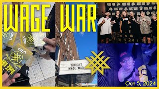 WAGE WAR STIGMA TOUR New Jersey  PART 1  the most terrifying experience ever happened [upl. by Erodeht]