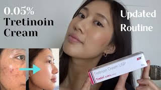 Starting Tretinoin Cream 005 routine My Journey So Far  How to use it [upl. by Lertsek985]