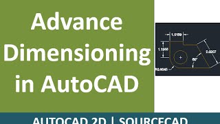 Advance dimensioning in AutoCAD [upl. by Id]