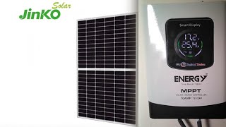 Small DC Solar System 580 watts Jinko NType A grade Solar panel with EnergyMppt [upl. by Celik]