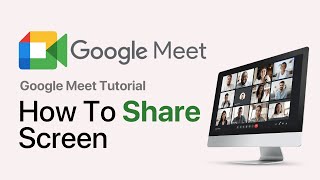 How To Share Screen On Google Meet 2024 UPDATE [upl. by Yelrah863]