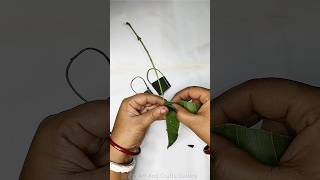 Mango Leaf Bag  Mango Leaf Craft CuteyArtAndCraftsGallery mangoleaf shortvideo diycrafts [upl. by Erait]