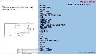 CNC lathe coding 28  G04 Groove [upl. by Mchenry]