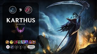 Karthus Jungle vs Vi  KR Master Patch 141 [upl. by Nerland]