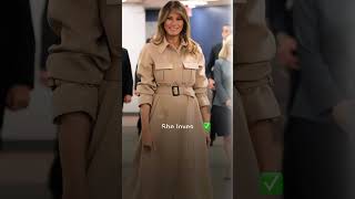 Which Melania Trump look stands out to you 👗✨ FirstLady MelaniaTrump Style [upl. by Ynna]