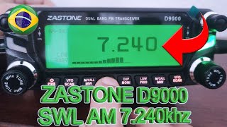 ZASTONE D9000 144430MHZ  SWL AM ONDAS CURTAS  7240 KHZ 40m [upl. by Vassaux]