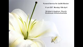 Funeral Service for Judith Warden [upl. by Savannah]