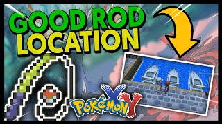 WHERE TO GET THE GOOD ROD ON POKEMON X AND Y [upl. by Prochora]