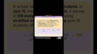 Use STRATIFIED SAMPLING to generate a SAMPLE maths math mathshorts mathsshorts mathtricks [upl. by Ellicott]
