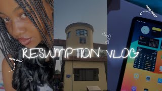 resumption vlog got an ipad  unidiaries CHIKELUE STELLA [upl. by Dogs507]