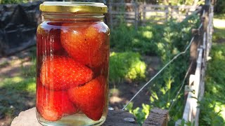 Frutillas en Almíbar Strawberries in SyrupFragole SciroppateFraises au siropErdbeeren Sirup草莓糖浆 [upl. by Letsirhc607]