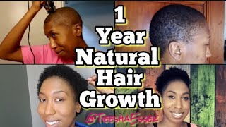 1 YEAR AFTER SHAVING MY HEAD BALD  NAPPILY EVERAFTER naturalhair 1yearpostshave TIEESHA ESSEX [upl. by Etnor]