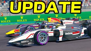 RACING THE NEW F2 CARS IN NEW F1 22 UPDATE [upl. by Relyt]