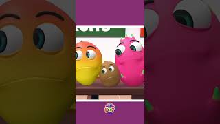 Roll Over Ten On The Shelf  Fruits Song V1 shorts kidssong rhymes [upl. by Euqinorev]