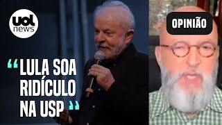 Josias Lula soa ridículo em aparição na USP faz monólogo e é aplaudido por claque de apoiadores [upl. by Alesram]