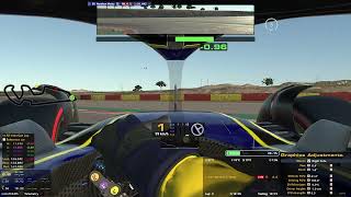 What if F1 car raced in Motorland Aragon Cockpit view [upl. by Heindrick]