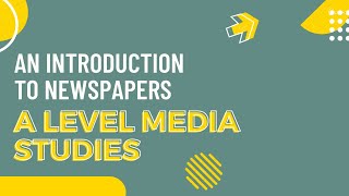 NEWSPAPERS MODULE A LEVEL MEDIA STUDIES AN INTRODUCTION EDUQAS AQA OCR EXAM TIPS AND TRICKS [upl. by Minetta]