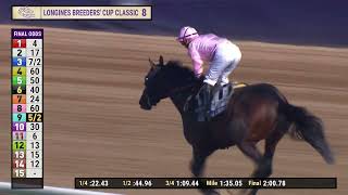 Sierra Leone wins the Longines Breeders Cup Classic GI race 8 at Del Mar 11224 [upl. by Tilla356]