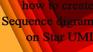 How to create sequence diagram on star UML [upl. by Einram]