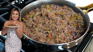 How to Make the BEST Mexican Style SHREDDED BEEF with ONLY a FEW ingredients [upl. by Dira]