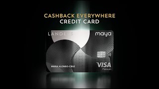 Get your Cashback Everywhere Credit Card by Maya today [upl. by Neleb718]