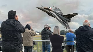 RIAT 2023 FRANCES HIGH ENERGY RAFALE SOLO DISPLAY  4K [upl. by Sigismondo]