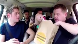 One direction Carpool Karaoke Mcdonalds footage [upl. by Aremat]