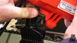 How to sharpen a chainsaw chain using a 12v Grinder [upl. by Gaelan]