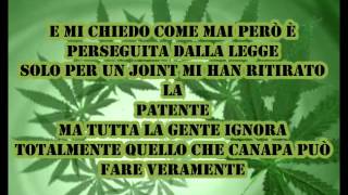 Entics  parlo di ganja con testo [upl. by Ahsielat]