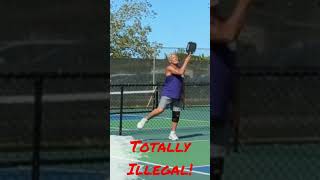 Illegal Pickleball Drop Serve shorts pickleball [upl. by Maurizia]