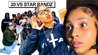 20 Guys Vs 1 Rapper Star Bandz NYVIA REACTS [upl. by Ivek]