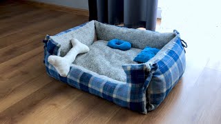 Jak zrobić legowisko dla psa lub kota I DIY I tutorial I How to make a pet bed I Szycie legowiska [upl. by Noval]