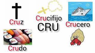 Las Sílabas Cra Cre Cri Cro Cru Con “CRquot  Para Niños Sílabas Trabadas 4 [upl. by Eneroc]